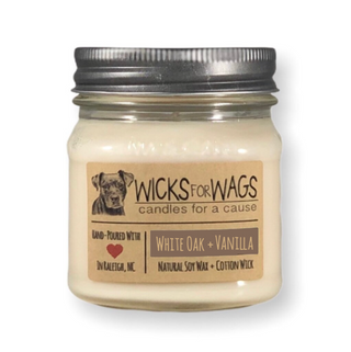 White Oak + Vanilla | 8oz Mason Jar