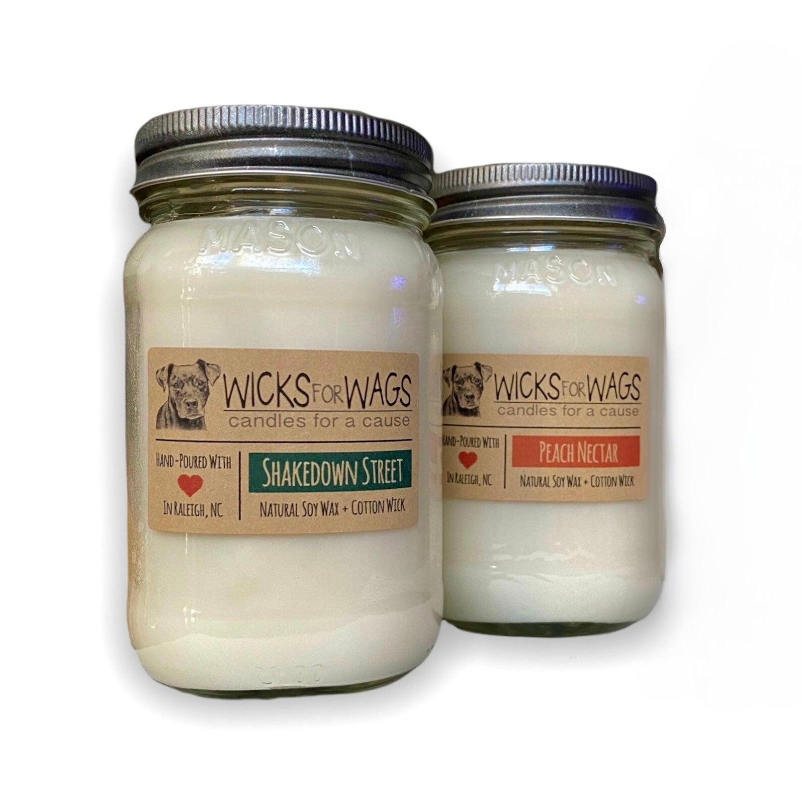 Scented Natural Soy Wax Candles in Glass Mason Jard (8 oz)