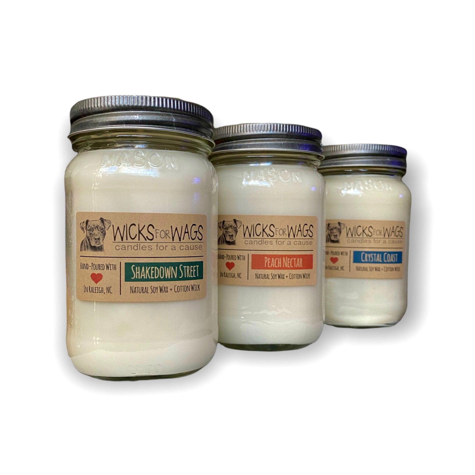 large mason jars / mason & co. candles